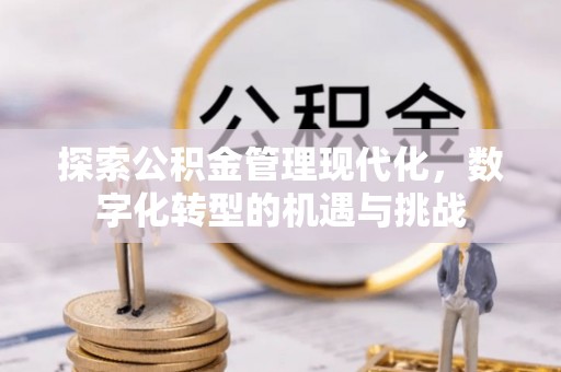 方城探索公积金管理现代化，数字化转型的机遇与挑战