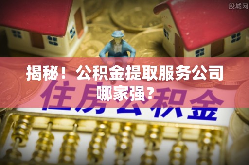 方城揭秘！公积金提取服务公司哪家强？