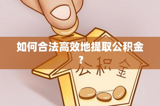 方城如何合法高效地提取公积金？